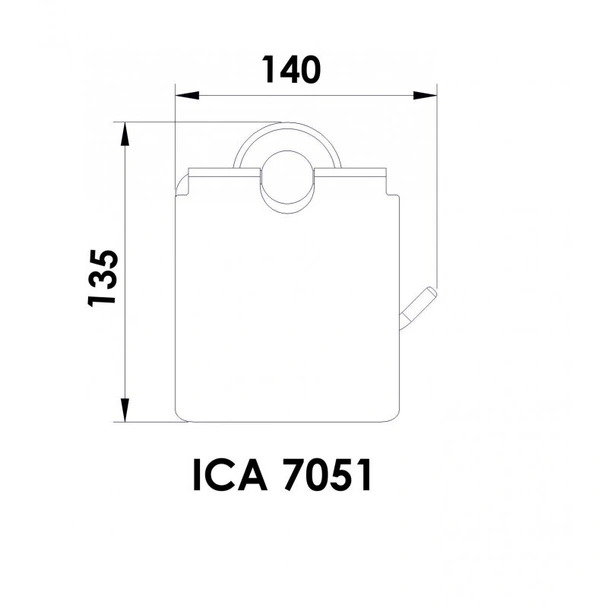 Поставка за тоалетна хартия "арго" - ica 7051 - Image 2