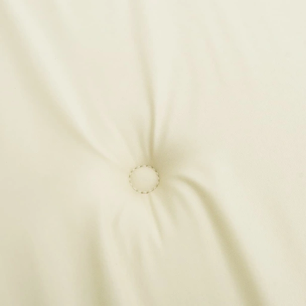 Възглавници за стол с облегалка 2 бр кремави 120x50x3 см плат - VL43181 - Image 8