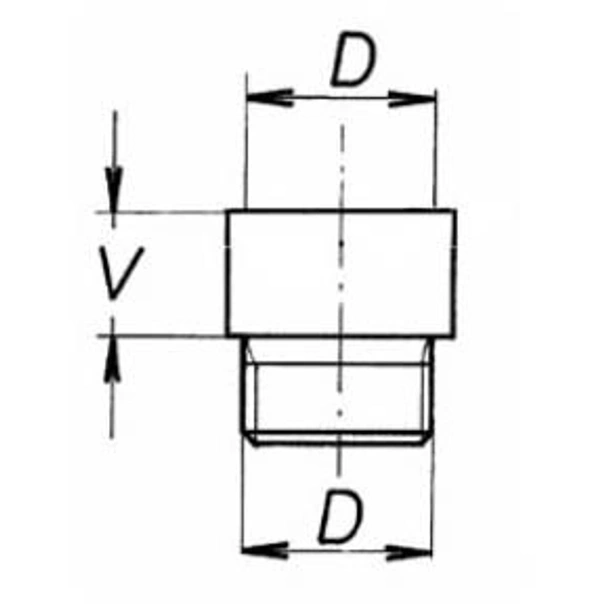 Водопроводен удължител 1/2"х90мм хром/никел тежък модел - Image 2