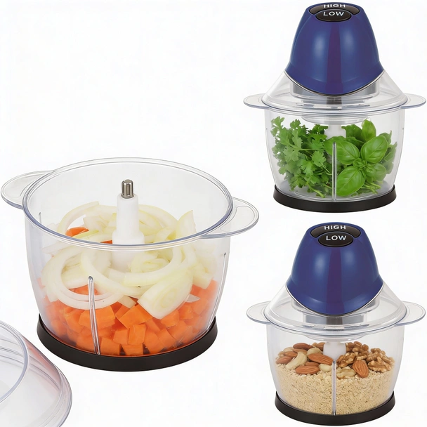 Чопър със стъклена купа 1 л CH-1233BL ELITE - Image 3