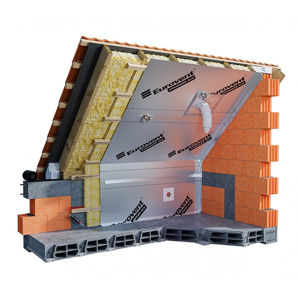 Пароизолационно фолио 1.5x50 м 110 гр/м2 EUROVENT STANDART ALU - Image 2