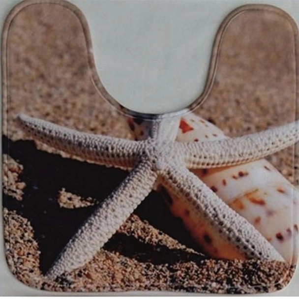 Постелка за баня 45х45 см - Плаж със звезда - INTER CERAMIC - Image 2