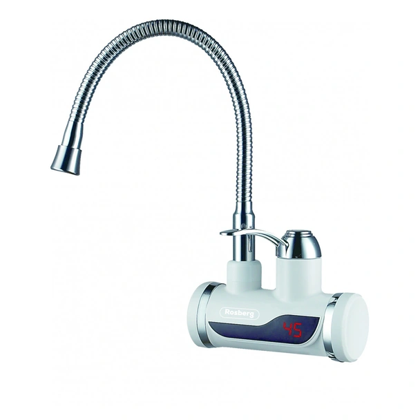 Водонагревател за стена с гъвкав чучур 3000 W бял ROSBERG