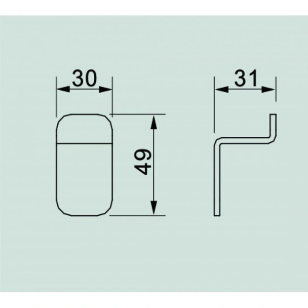 Закачалка за баня Елинор ICA 5553B INTER CERAMIC - Image 2