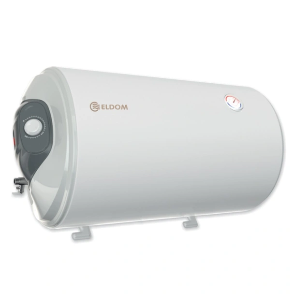 Бойлер 80 л - хоризонтален - 3 КW - тръби вляво Eлдом