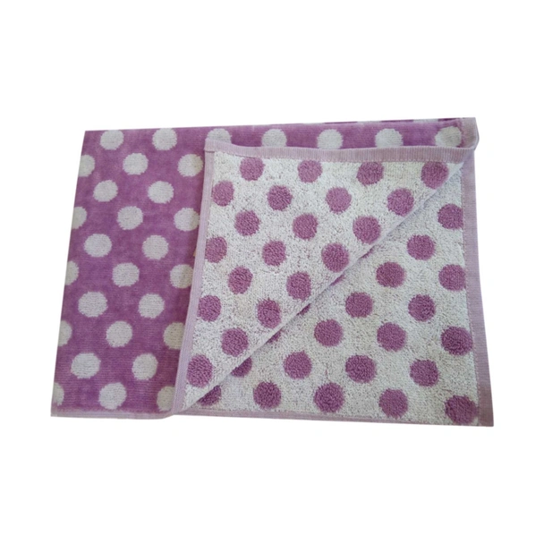 Детска хавлия на точки 50x70 см лилава BULGARIA TEX - Image 2