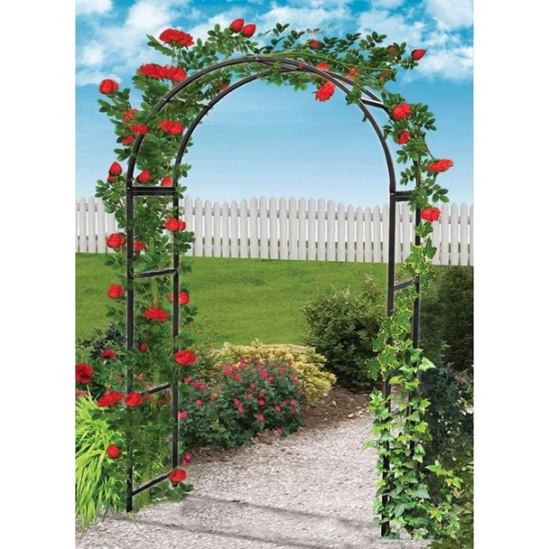 Градинска метална арка за увивни растения 240x140x38 см - Image 2