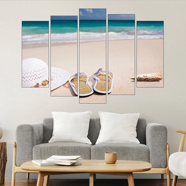 На плаж в Карибите - картина пано за стена - Image 3