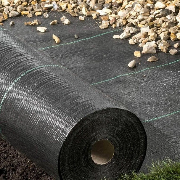 Покривало против плевели тъкан текстил 1.1х100 м черно BRADAS - Image 2