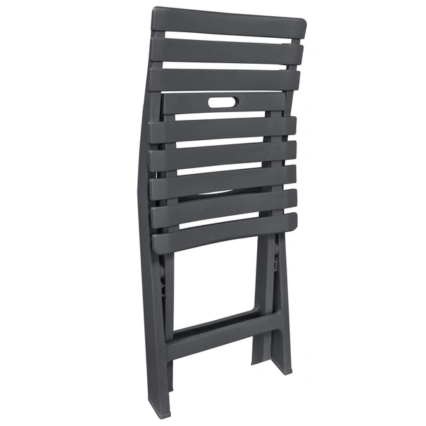 Сгъваем бистро комплект, 3 части, пластмаса, антрацит - Image 6