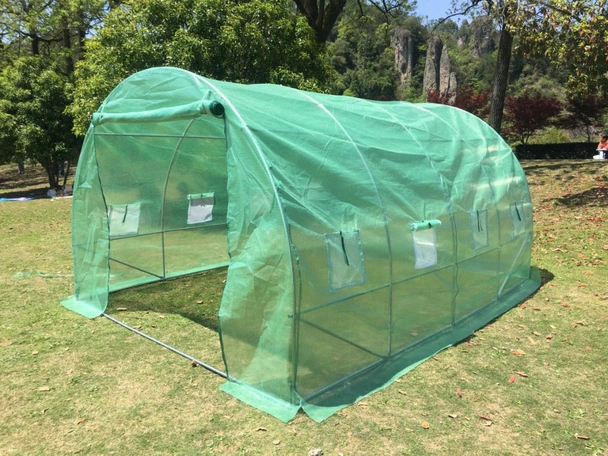 Тунелна оранжерия с армирано покривало 4.5x3x2 м (13.5 м2) - Image 2