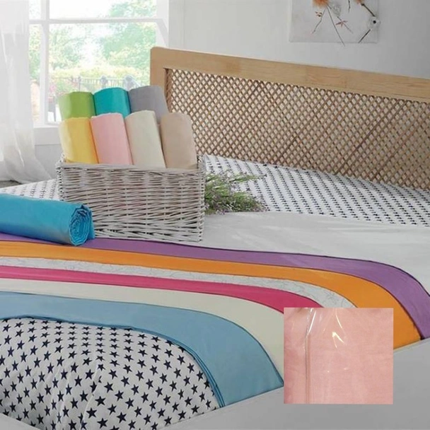 Чаршаф с ластик 160x200 см + две калъфки Cylinder Powder ZAMBAK - Image 2