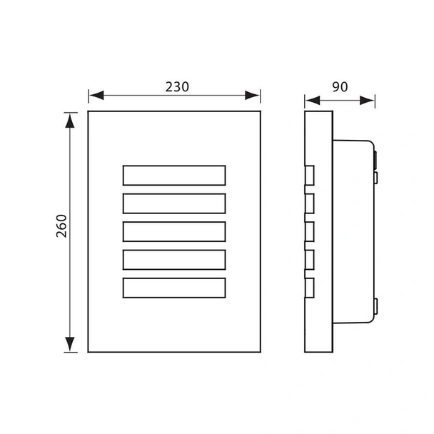 Фасаден аплик SYDNEY/SQ 60W VIVALUX - Image 2