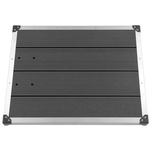 Градински душ със сива основа, стомана - 225 см - Image 12