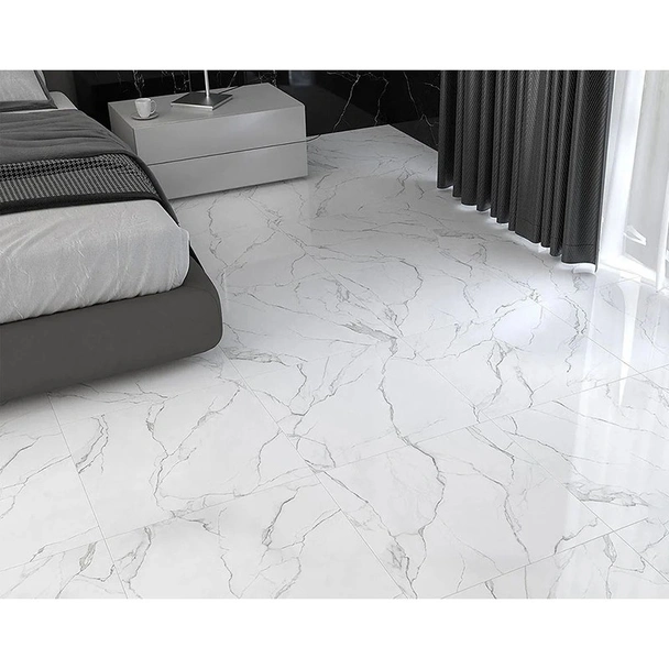 Гранитогрес 60x120 см Saigon White Pol бял ECOCERAMIC - Image 2