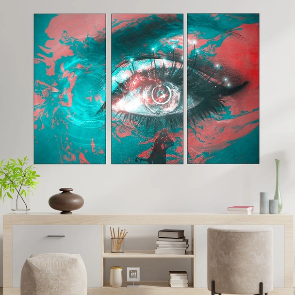Илюстрация на око - картина пано за стена - Image 2