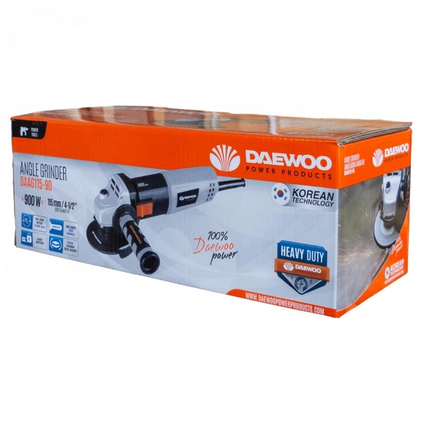 Комплект ъглошлайф DAAG115-90 + бормашина DAID500 + чанта DAEWOO - Image 5