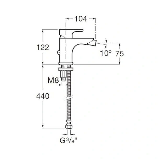 Смесител за биде L20 ROCA - Image 2