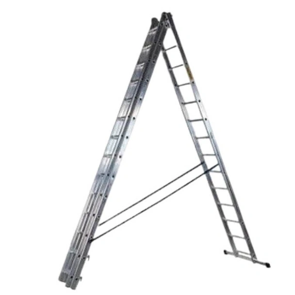 Трираменна алуминиева стълба 3x14 150 кг S and K - Image 2