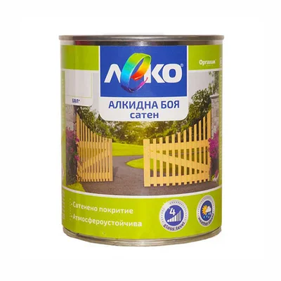 Алкидна боя сатен Леко 650мл бяла ОРГАХИМ