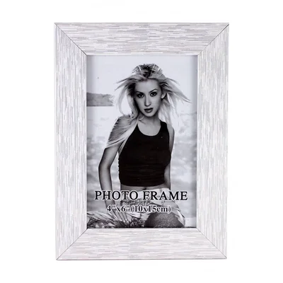 Дървена рамка за снимки 10x15 см бяла