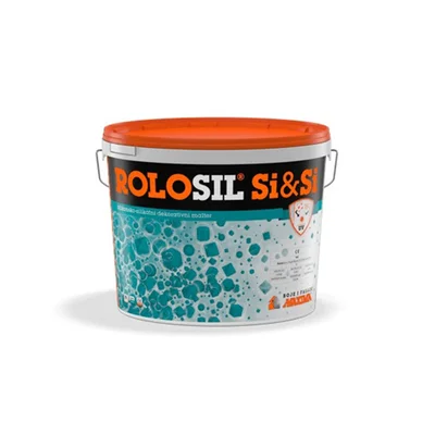 Силикат-силиконова драскана мазилка 2 мм база B 25 кг Rolosil Si&Si MAXIMA