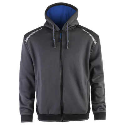 Суитшърт с качулка размер XL Grey/Royal Prisma STENSO