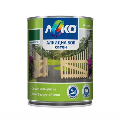 Алкидна боя сатен Леко 650мл тъмнозелена ОРГАХИМ