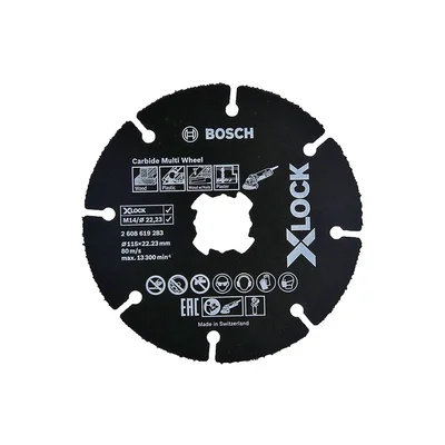 Диск за дърво и пластмаса X-LOCK Carbide ∅115 мм BOSCH