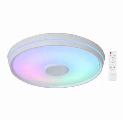 Музикален LED плафон с дистанционно 50 W Ф40 см LIGHTEX