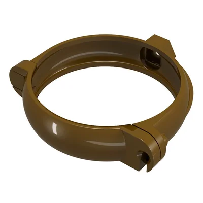 Скоба за водосточна тръба Ф100 мм кафява REGENAU