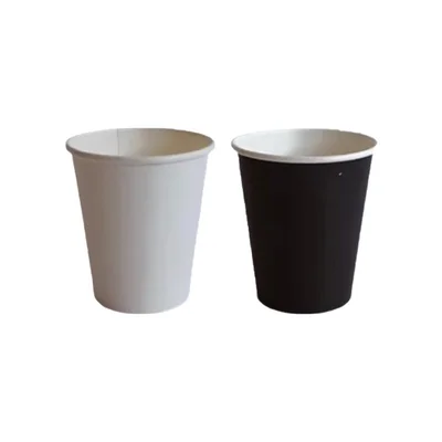 Картонена чаша 200 мл 50 бр. черна/бяла
