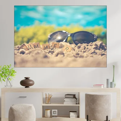 Лято е! Всички на плажа - картина пано за стена