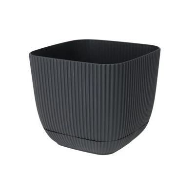 Саксия 11x11x9.5 см 0.67 л антрацит HORECANO HOME
