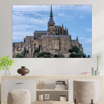 Замъка Мон Сен Мишел - картина пано за стена