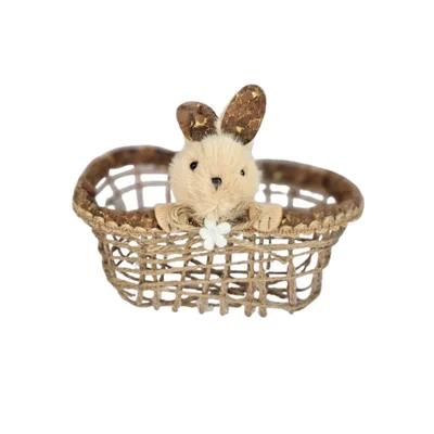 Плетен великденски панер Заек