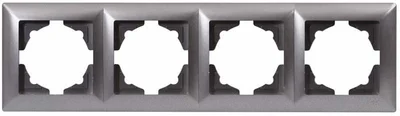 Рамка четворна сива Visage - GUNSAN