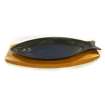 Голям чугунен сач за риба 36x16 cм HORECANO