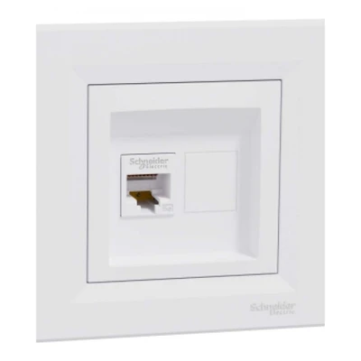 Компютърна розетка RJ45 сat5e UTP бяла Asfora