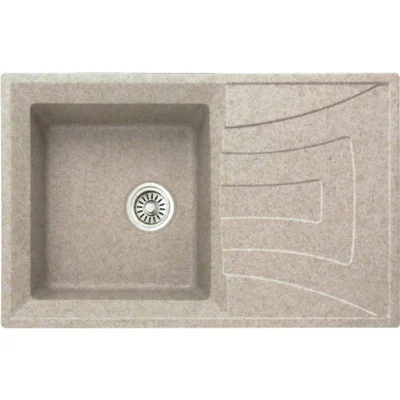 Кухненска гранитна бежова мивка 20х50х78см INTER CERAMIC