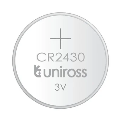Литиева батерия CR2430 3V 280mAh UNIROSS