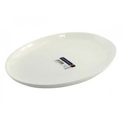 Овално плато бял опал 33х25 см Luminarc Diwali