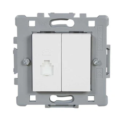 Телефонен контакт бял Splendor ELMARK