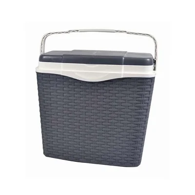 Хладилна чанта ратан 24 л сива DeHome