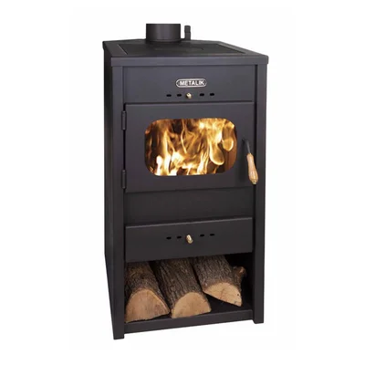 Камина МЕТАЛИК 1 с подвижен чугунен плот