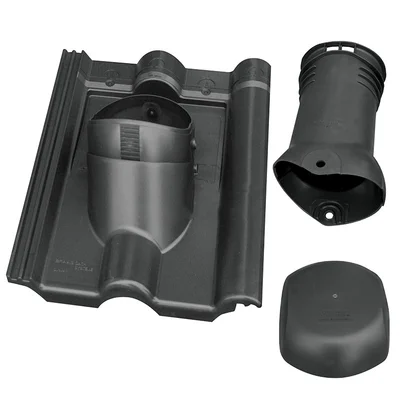 Комплект керемида отдушник DuroVent ø125 мм гранит металик BRAMAC