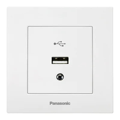 Конектор USB механизъм+капак Karre Plus бял PANASONIC
