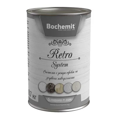 Водоразтворима акрилатна боя Bochemit Retro System 0.7 кг, бял цвят