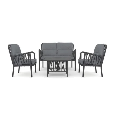 Градински комплект 4 части Gala Lounge Set антрацит RAINBOW