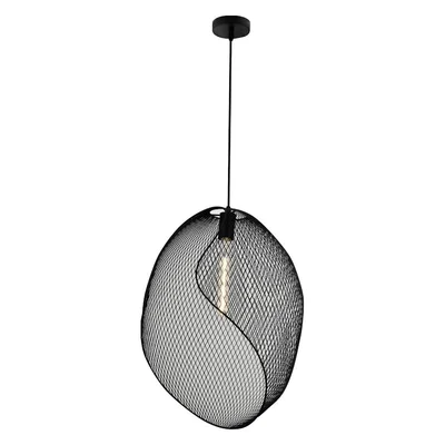 Oсветително тяло 1xE27 40x40x56 см Черна мрежа GAUSS